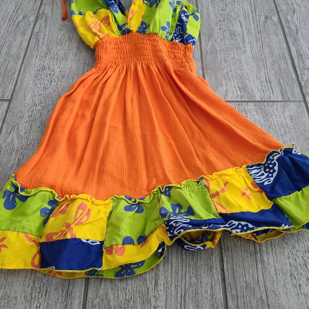 Balina Girls Colorful Hawaiian Sundress Size M